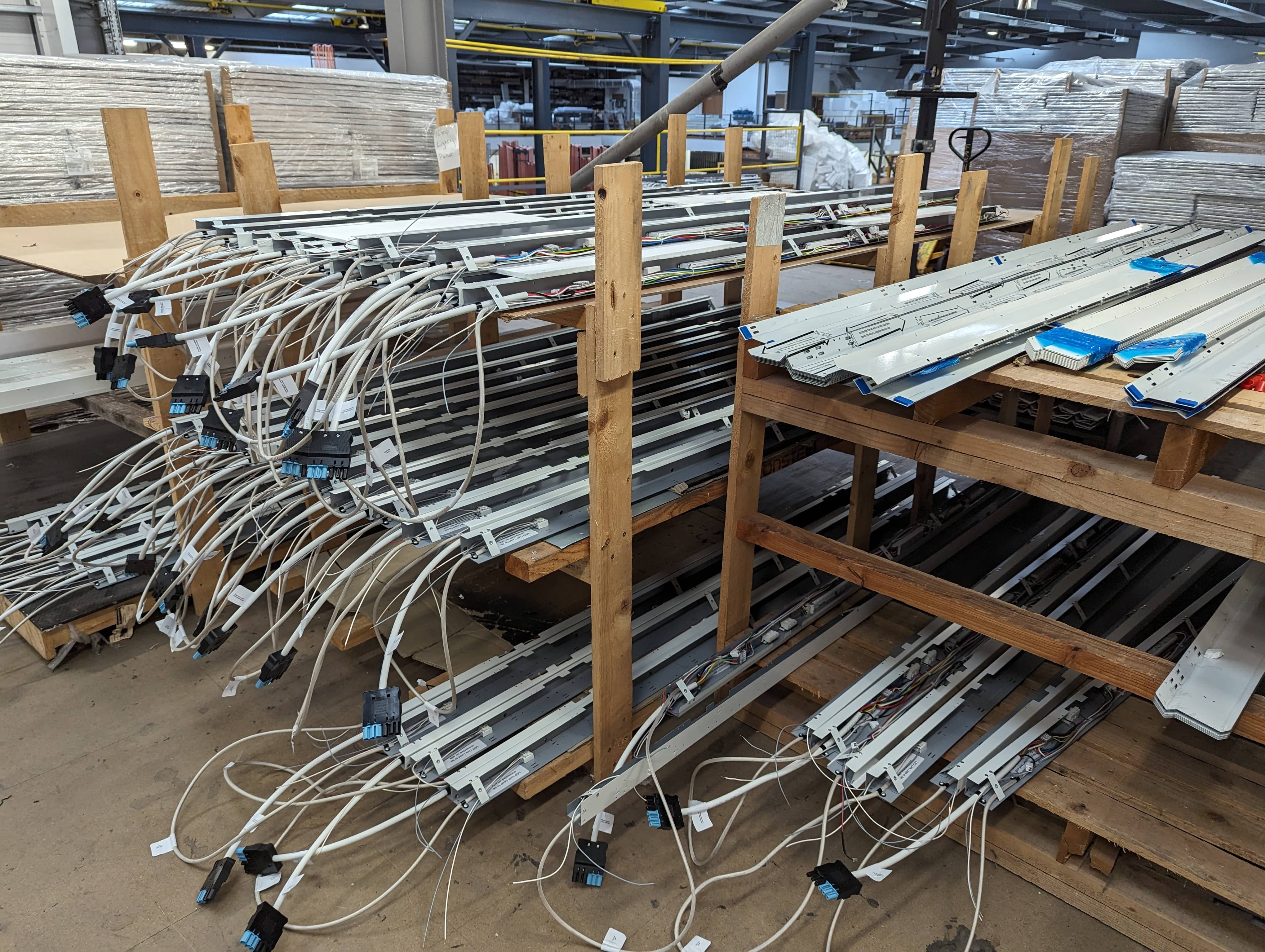 Image of gear trys being assembled Gear Tray Assembly