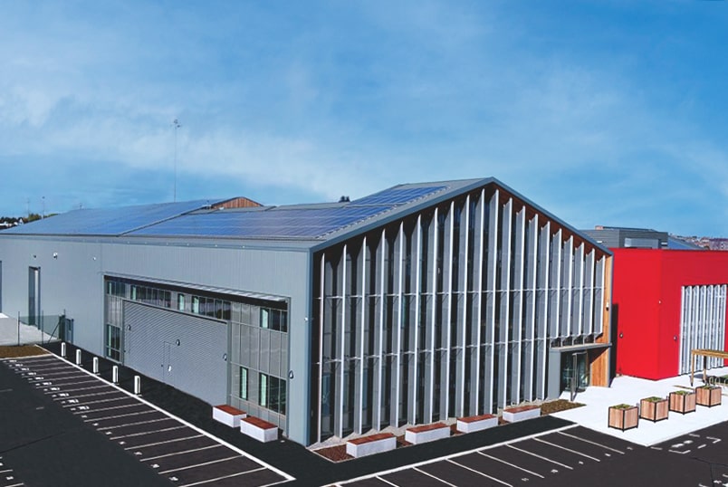 Image showing the outside of the Dogger Bank Wind Farm Operations and Maintenance building Dogger Bank Wind Farm