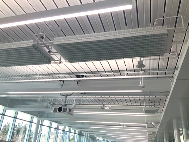 The X-Wing Radiant Passive Chilled Beams installed in the Siebel Design Center
