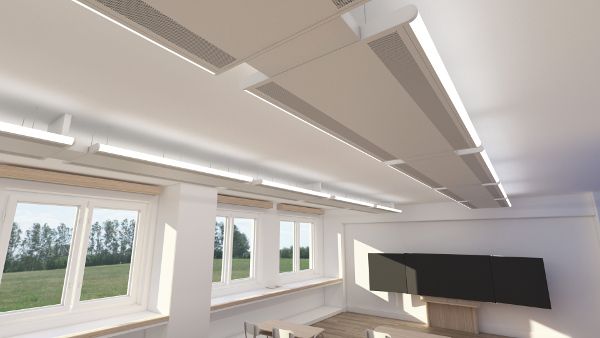Radiant Panel with Extruded Polycarbonate LED Lighting Radiant Panel with Extruded Polycarbonate LED Lighting
