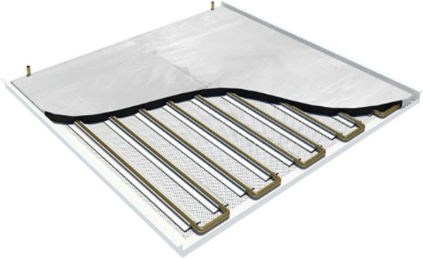 An image showing a render of FTF Group's Traditional Chilled Ceiling Tile