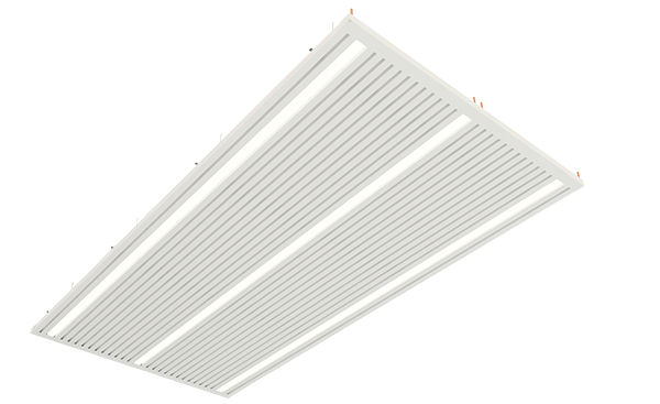 An image showing a mockup of FTF Group's White Hydroplank Ceiling Rafts
