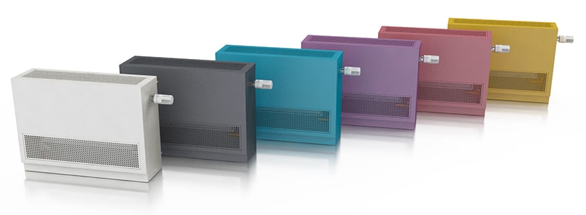 Graphic showcasing the various RAL colour options for Frenger's Armis LST Radiator LST Radiator Cover Colour Options