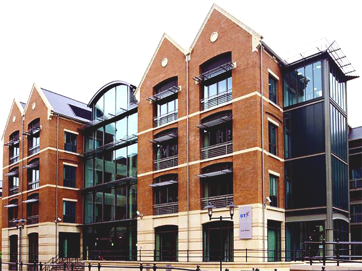 Image showing the outside of the BT Nottingham Emergency Call Centre BT Nottingham Emergency Call Centre