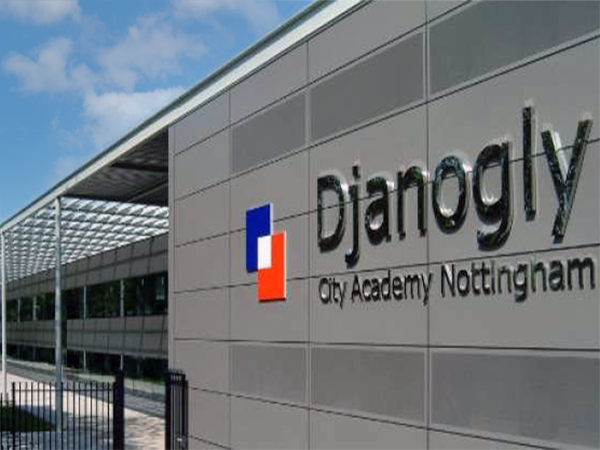 Image showing the outside of the Djanogly City Academy in Nottingham, UK Djanogly City Academy