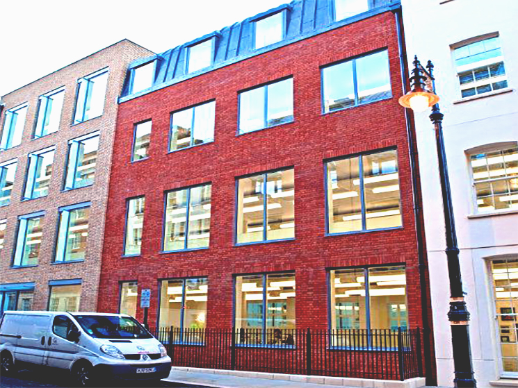 Image showing the outside of the Grosvenor Hill commercial offices located in Mayfair, UK Grosvenor Hill