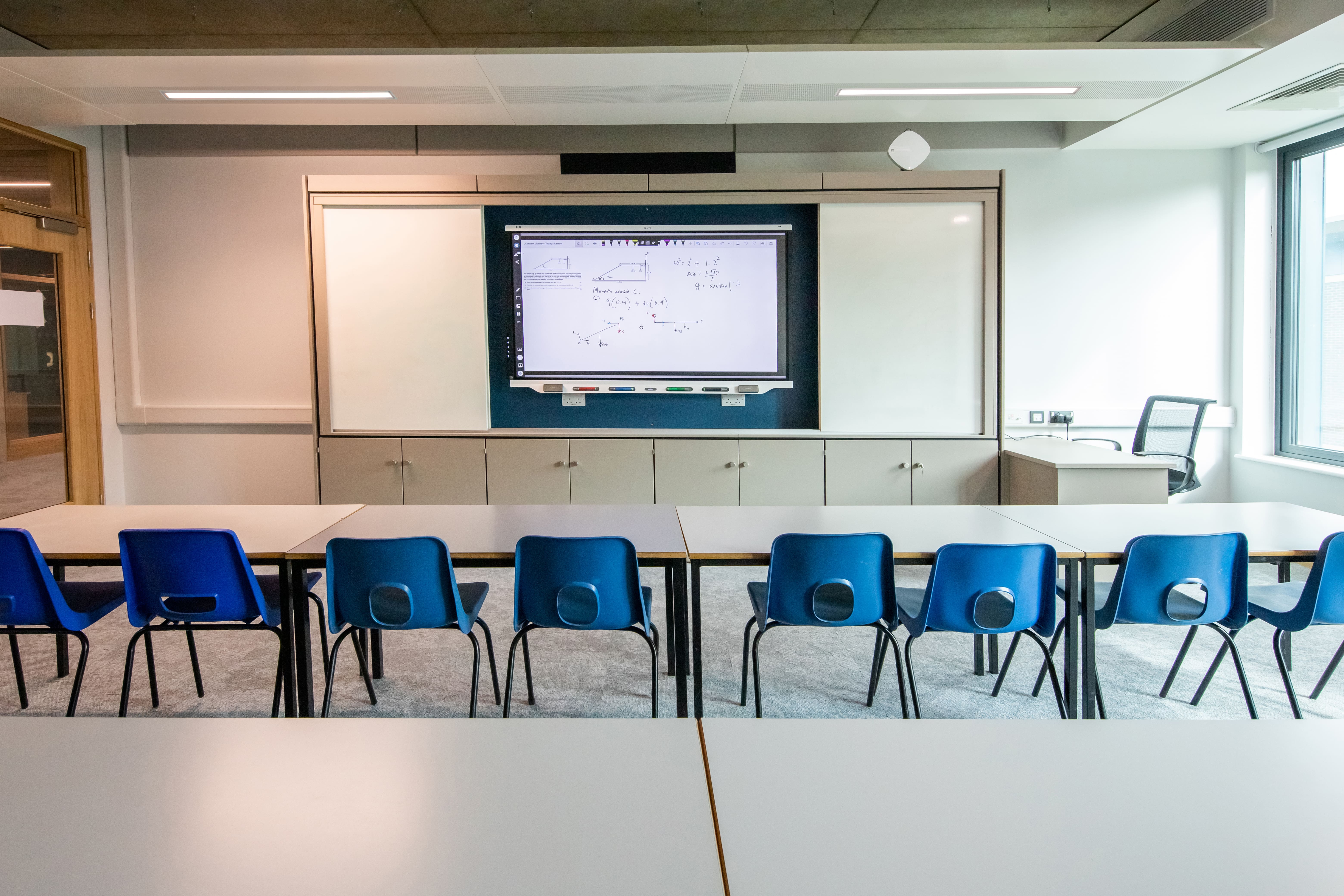 FTF Group Climate's Multi-Service Radiant Panels installed inside Haberdashers Boys School Haberdasher Boys School MSRP