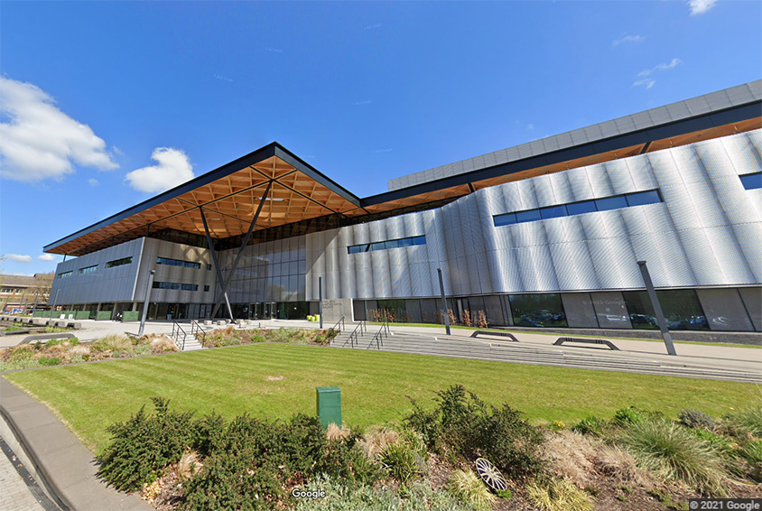 An image showing the outside of the National Automotive Innovation Center National Automotive Innovation Center